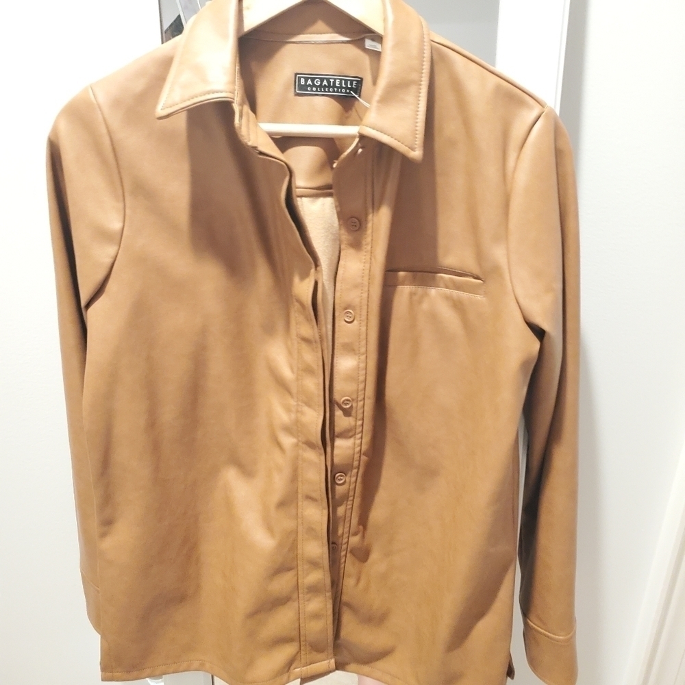 Bagatelle Faux Leather Jacket Size Small
